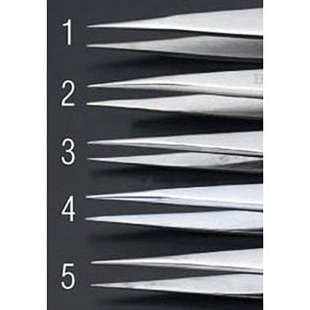 0.5x125mm/ MM  精密用ピンセット(ステンレス製) エスコ