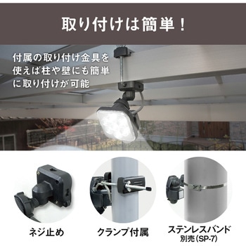 11W×1灯フリーアーム式LEDセンサーライト ライテックス(ムサシ)
