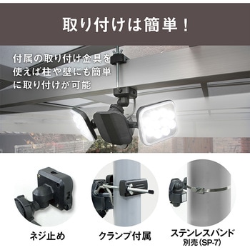 14W×2灯フリーアーム式LEDセンサーライト ライテックス(ムサシ)