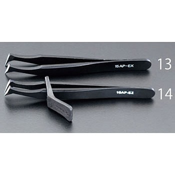 10.0x115mm カッティングピンセット(カーボンスチール製) エスコ