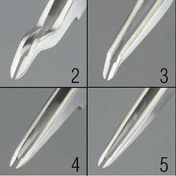 EA595AL-2 110mm カッティングピンセット(ステンレス製) 1個 エスコ