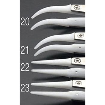 120mm 精密用ピンセット(デルリン/ステンレス製) エスコ