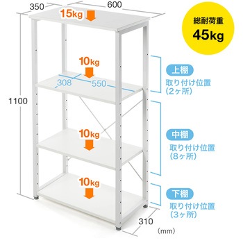 シェルフ サンワダイレクト