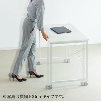 シンプルデスク(キャスター付き) サンワダイレクト