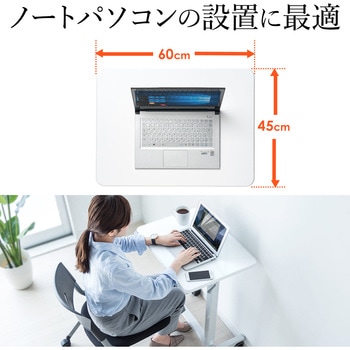2本脚ガス昇降デスク サンワダイレクト