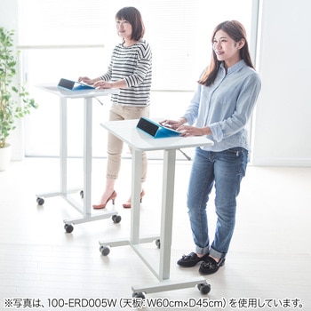 2本脚ガス昇降デスク サンワダイレクト