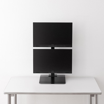 置き型液晶モニタアーム(上下2面) サンワダイレクト
