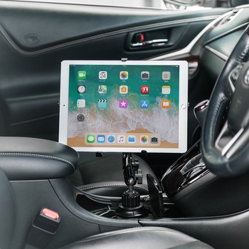 9.7～13インチ対応iPad・タブレット用カップホルダー対応アーム サンワダイレクト