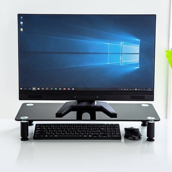 ガラス製机上ラック サンワダイレクト