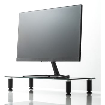 ガラス製机上ラック サンワダイレクト