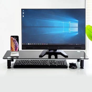 ガラス製机上ラック サンワダイレクト