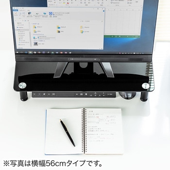 ガラス製机上ラック サンワダイレクト