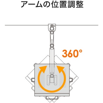 ノートPC水平垂直アーム サンワダイレクト