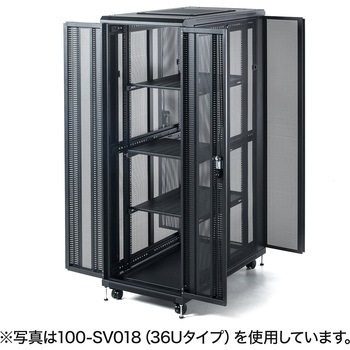 観音扉19インチマウントサーバーラック(24U) サンワダイレクト