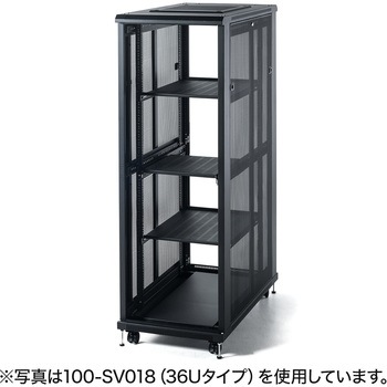 観音扉19インチマウントサーバーラック(24U) サンワダイレクト