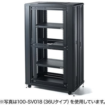 観音扉19インチマウントサーバーラック(24U) サンワダイレクト