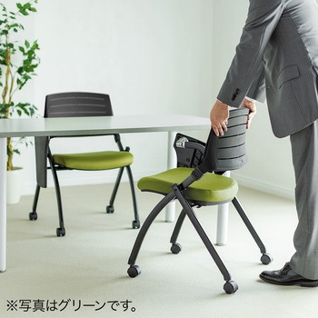 ミーティングチェア(メモ台付き) サンワダイレクト