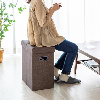 収納BOXスツール サンワダイレクト