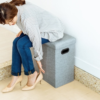 収納BOXスツール サンワダイレクト