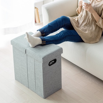 収納BOXスツール サンワダイレクト