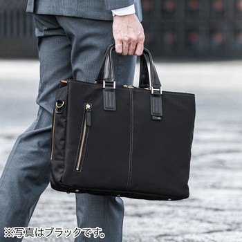 日本製ビジネスバッグ(3方ファスナー) サンワダイレクト