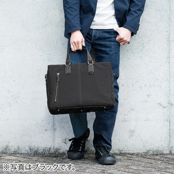 日本製ビジネスバッグ(3方ファスナー) サンワダイレクト