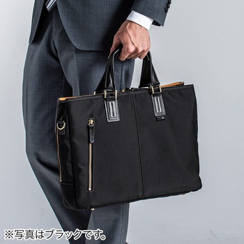 日本製ビジネスバッグ(3方ファスナー) サンワダイレクト