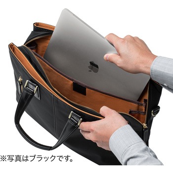 日本製ビジネスバッグ(3方ファスナー) サンワダイレクト