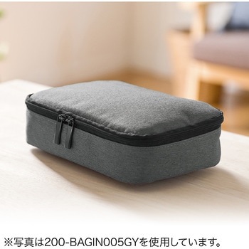 トラベル小物ケース(ブラック) サンワダイレクト