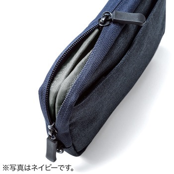 ガジェットポーチ(S、グレー) サンワダイレクト