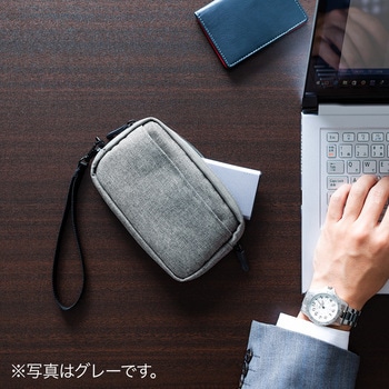 ガジェットポーチ(S、ネイビー) サンワダイレクト