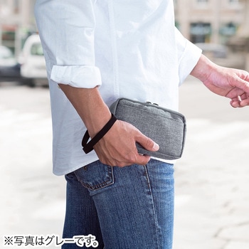 ガジェットポーチ(S、ネイビー) サンワダイレクト