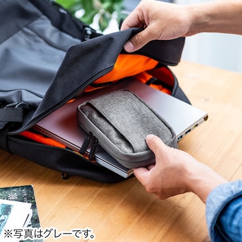 ガジェットポーチ(S、ネイビー) サンワダイレクト