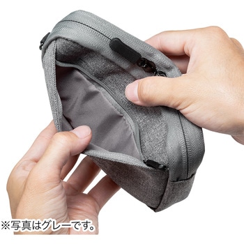 ガジェットポーチ(S、ネイビー) サンワダイレクト