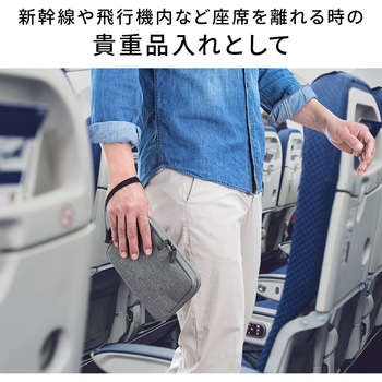 ガジェットポーチ(M、グレー) サンワダイレクト