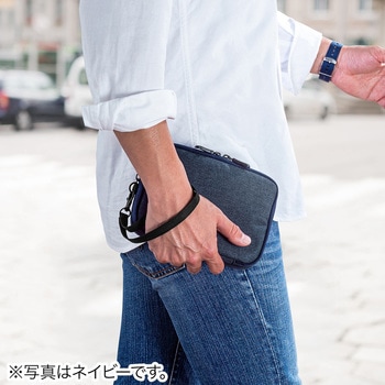 ガジェットポーチ(M、グレー) サンワダイレクト