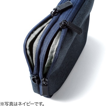 ガジェットポーチ(M、グレー) サンワダイレクト