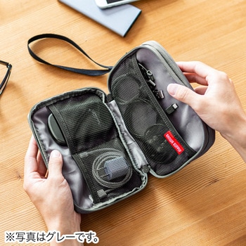ガジェットポーチ(M、ネイビー) サンワダイレクト