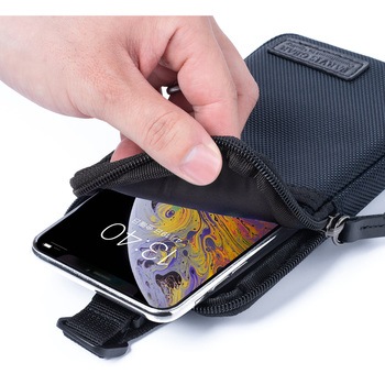 リュックベルト用スマホポーチ(ネイビー) サンワダイレクト