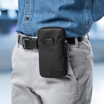 リュックベルト用スマホポーチ(ブラック) サンワダイレクト