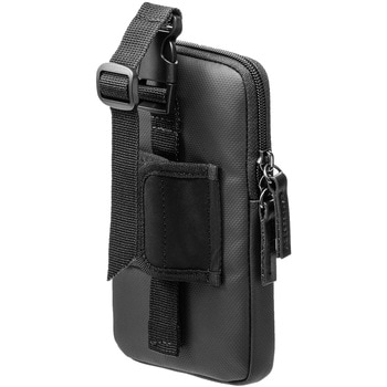 リュックベルト用スマホポーチ(ブラック) サンワダイレクト