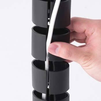 昇降デスク用ケーブルカバー(クランプ取付け式) サンワダイレクト