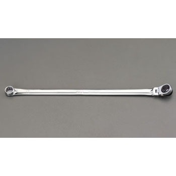 12mm 350mm ラチェットめがね 首振り型 エスコ 両口めがねレンチ 通販モノタロウ Ea602cg 12