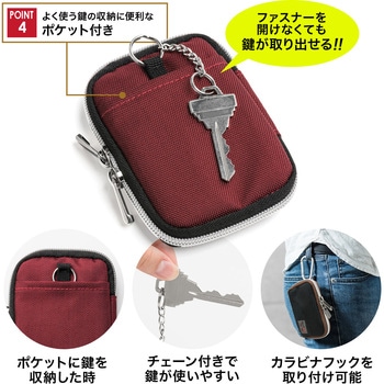 スマートキーケース(2個収納) サンワダイレクト