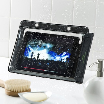 タブレットPC防水ケース(10.1型・スタンド機能付き) サンワダイレクト
