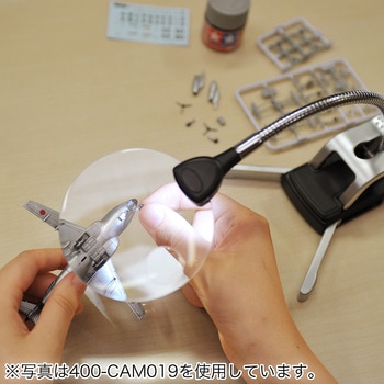 拡大鏡ライト付クリップスタンド型 サンワダイレクト