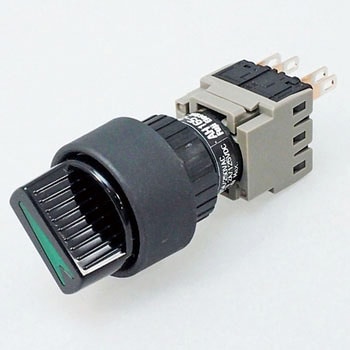 Φ16 照光セレクタスイッチ AH165-2 ツマミ形(丸フレーム) 富士電機