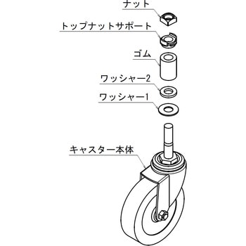 差込ESDキャスターΦ75 TMEHジャパン