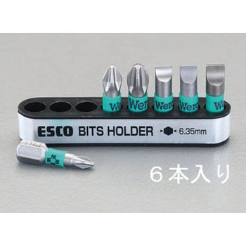 6本組 [+ -]ドライバービット エスコ