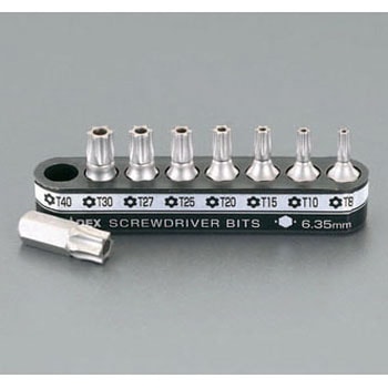 8本組/19mm [Bore Torx]ショートビット - エスコ